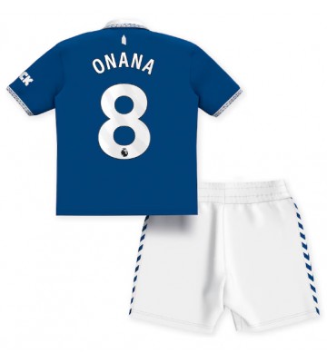 Everton Amadou Onana #8 Hjemmebanesæt Børn 2023-24 Kort ærmer (+ korte bukser)